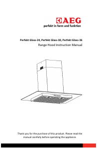 Manual AEG Perfekt Glass-24 Cooker Hood