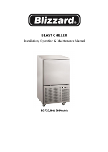 Handleiding Blizzard BCF60-HC Blast chiller