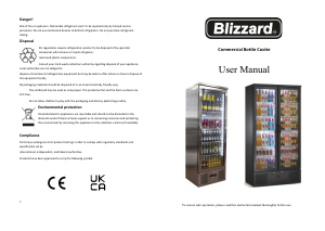 Manual Blizzard BAR20SS Refrigerator