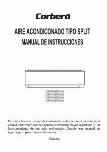 Manual Corberó CSP24GREGAL Ar condicionado