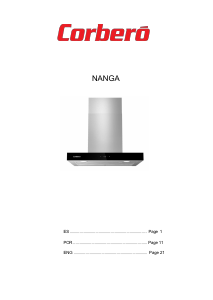 Manual de uso Corberó NANGA975XW Campana extractora