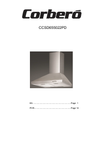 Manual de uso Corberó CCSD655022PD Campana extractora