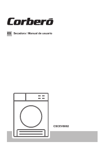 Manual Corberó CSCEV8082 Máquina de secar roupa