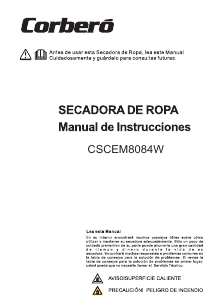 Manual de uso Corberó CSCEM8084W Secadora