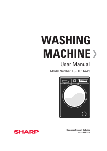 Manual Sharp ES-FC8144W3 Washing Machine