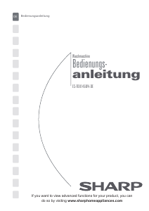 Bedienungsanleitung Sharp ES-FD8145W4-DE Waschmaschine