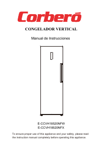 Manual de uso Corberó E-CCVH18520NFW Congelador