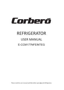 Handleiding Corberó E-CCM177NFEINTEG Koel-vries combinatie