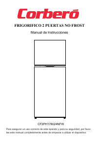 Manual Corberó CF2PH178024NFW Fridge-Freezer