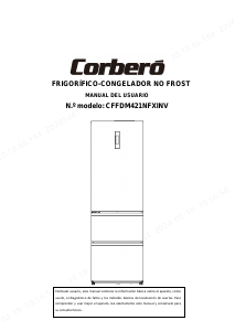 Handleiding Corberó CFFDM421NFXINV Koel-vries combinatie