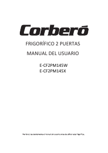 Handleiding Corberó E-CF2PM145X Koel-vries combinatie