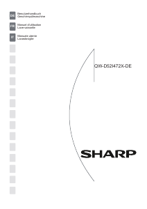 Manuale Sharp QW-D52I472X-DE Lavastoviglie