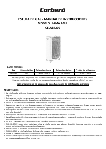 Manual Corberó CELAB4200 Heater