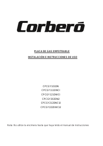Manual de uso Corberó CPCGY212DNCI2 Placa