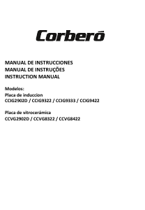 Manual de uso Corberó CCVG2902D Placa