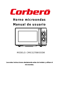 Manual Corberó CMICG270WOODW Microwave