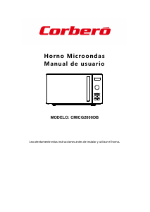 Manual de uso Corberó CMICG2000DB Microondas