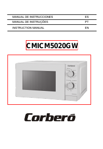 Manual de uso Corberó CMICM5020GW Microondas