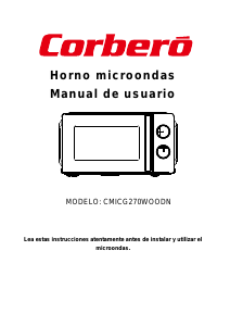 Manual Corberó CMICG270WOODN Microwave