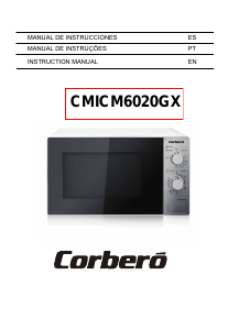 Manual de uso Corberó CMICM6020GX Microondas