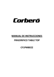 Manual de uso Corberó CF1PM8022 Refrigerador