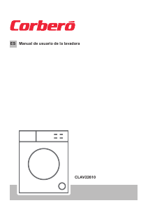 Manual de uso Corberó CLAV22610 Lavadora