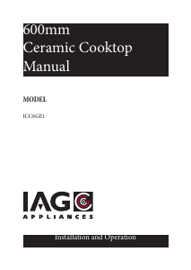 Manual IAG ICC6GE1 Hob