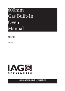 Handleiding IAG IOGFS Oven