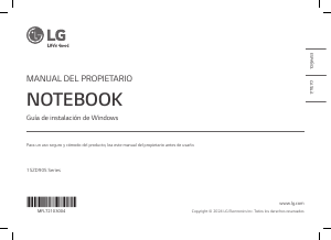 Manual de uso LG 15ZD90S-G Portátil