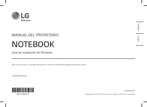 Manual de uso LG 14ZD90S-G Portátil