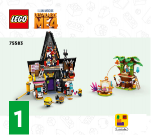 Kullanım kılavuzu Lego set 75583 Despicable Me 4 Minyonlar ve Grunun Aile Köşkü