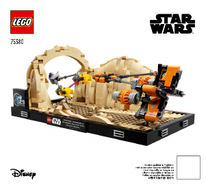 Használati útmutató Lego set 75380 Star Wars Mos Espa fogatverseny dioráma