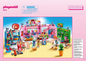 Manuale Playmobil set 9078 City Life Galleria con 3 negozi