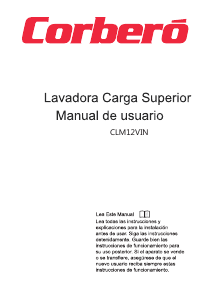 Manual de uso Corberó CLM12VIN Lavadora