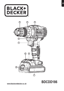 Manual Black and Decker BDCDD186 Drill-Driver