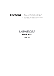Manual Corberó CLT6BL1223 Máquina de lavar roupa