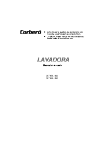 Manual Corberó CLT8BL1423 Máquina de lavar roupa