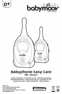 Manual Babymoov Easy Care Monitor de bebê