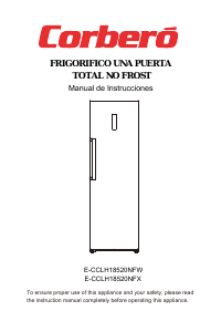 Manual de uso Corberó E-CCLH18520NFW Refrigerador