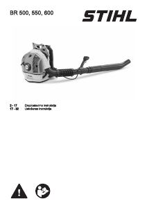 Rokasgrāmata Stihl BR 550 Lapu pūtējs