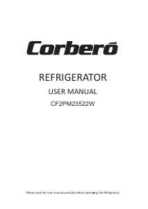 Handleiding Corberó CF2PM23522W Koel-vries combinatie