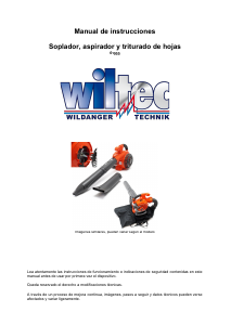 Manual de uso Wiltec 61955 Soplador de hojas