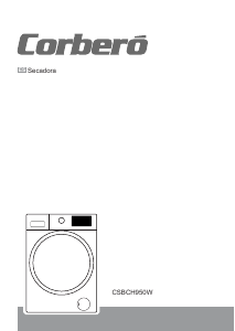 Manual Corberó CSBCH950W Máquina de secar roupa