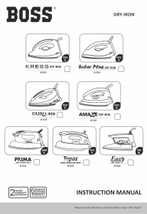 Manual Boss B313 Solar Plus Iron