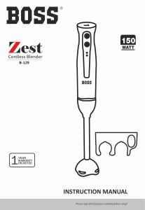 Manual Boss B129-IC Zest Hand Blender