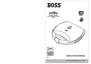 Manual Boss B523 Ultra Contact Grill