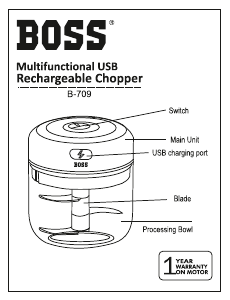 Manual Boss B710 Chopper