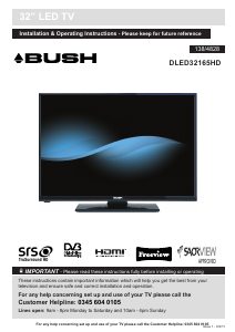 Manual Bush DLED32165HD LED Television