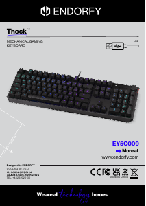 Руководство Endorfy EY5C009 Thock Клавиатура