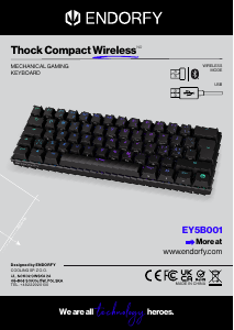 Brugsanvisning Endorfy EY5B001 Thock Compact Wireless Tastatur